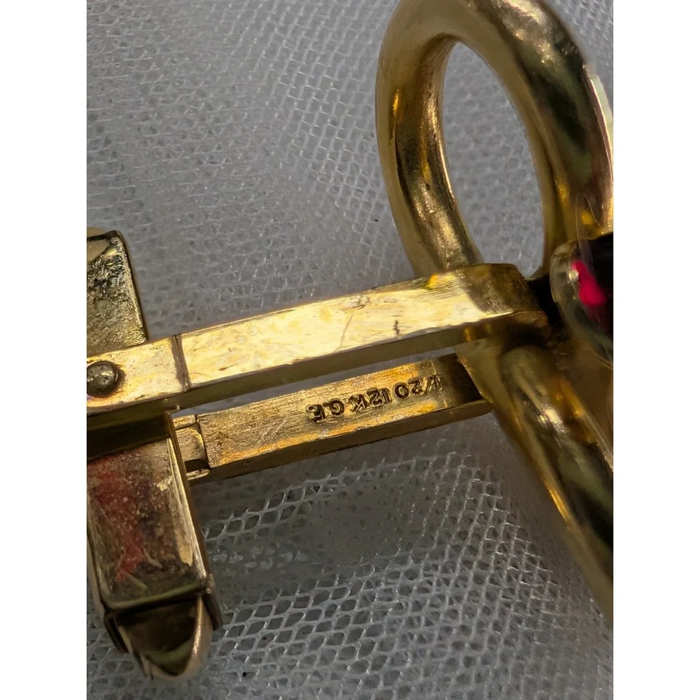 Vintage Cufflinks Lot 2 Pairs 1/20 12K Gold Filled & Square Cufflinks